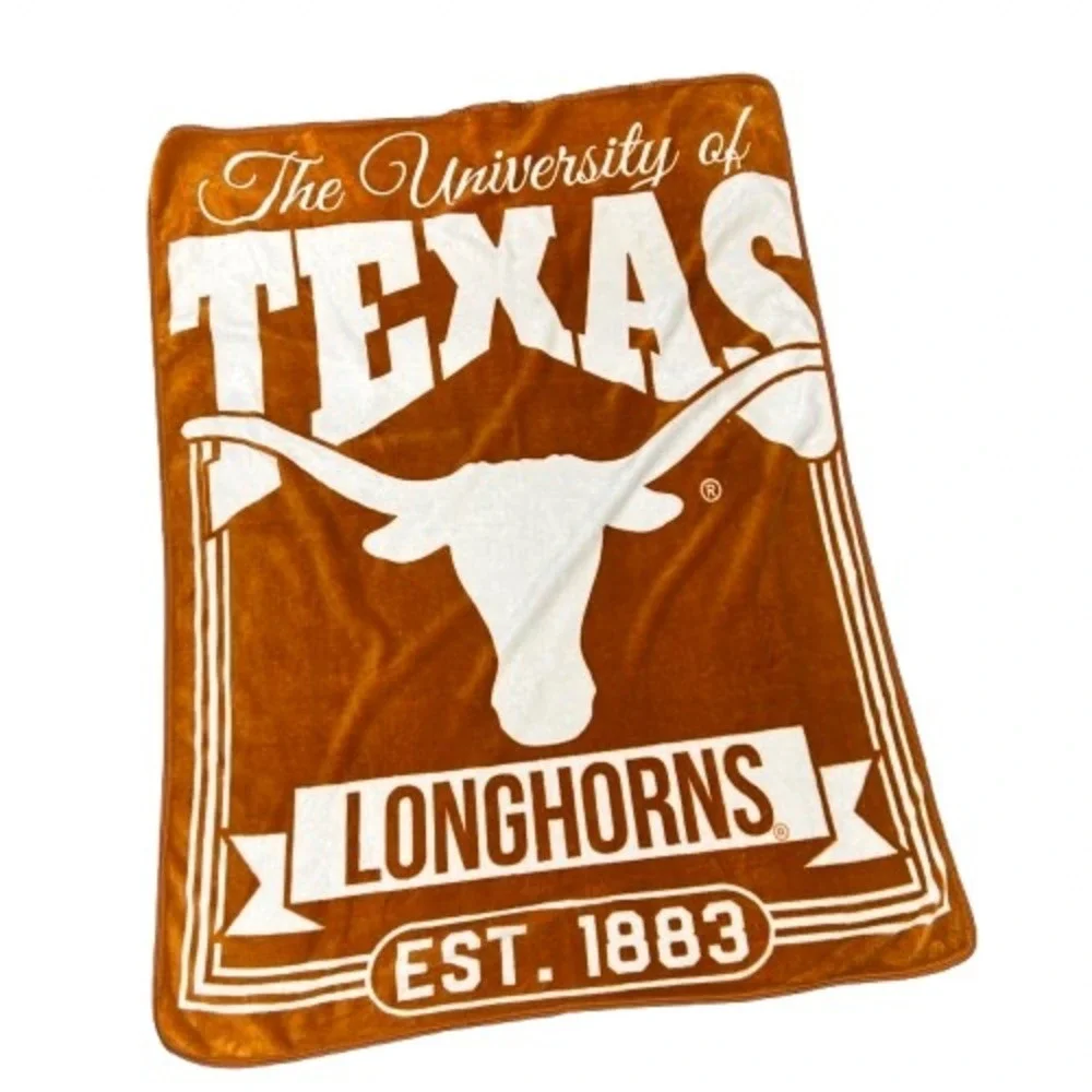 Texas Longhorns The Northwest Company Blanket 66x51 Burnt Orange Plush Throw